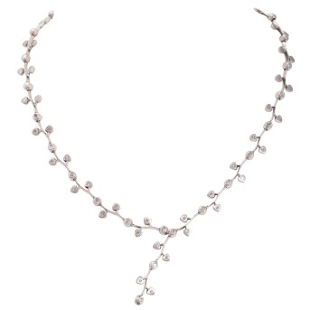 Collier mit 38 champagnerfarbenen Brillanten