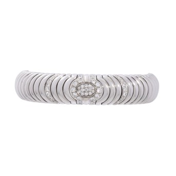 Bangle with 41 brilliant-cut diamonds,