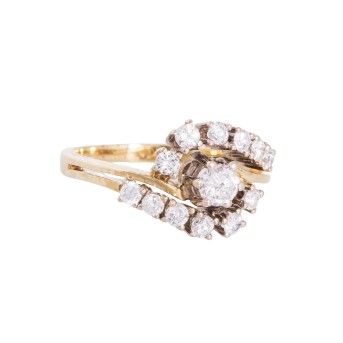 Ring mit 13 Brillanten,