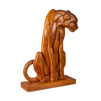 RASTELLI, GIORGIO (born 1940, Italian artist), &quot;Sitting Cheetah&quot;, 1986,