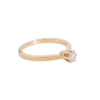 Ring mit Brillant, ca. 0,20 ct,