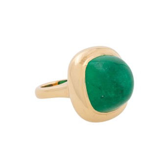 Ring mit natürlichem Smaragd