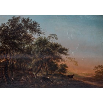 TENIERS, David, UMKREIS/ NACHFOLGER, 'Hirten mit ihrer Herde in einer Landschaft', 17. Jh.,