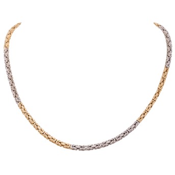 Königskette, bicolor, geschliffen,