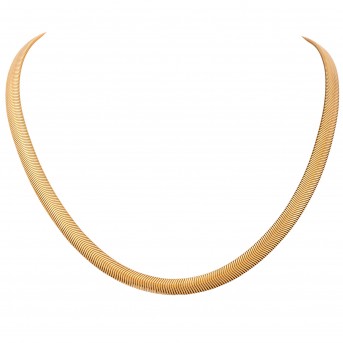 Collierkette, Schlangenkette (flach),