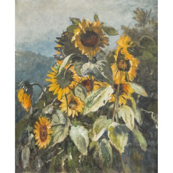 PETERS, ANNA, ATTRIBUIERT (1843-1926), 'Sonnenblumen',