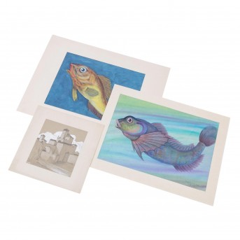 KLEE, FRITZ (1876 - 1976), Konvolut 3 figürlicher Farbzeichnungen, Mitte 20. Jh.,