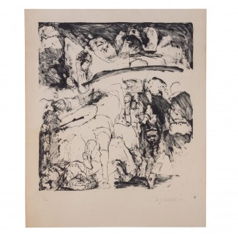 HRDLICKA, ALFRED (1928-2009), 'Figürliche Komposition', 1972,
