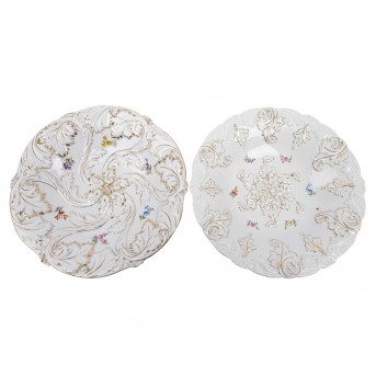 MEISSEN MEISSEN zwei Prunkteller, 1. und 2. Wahl, 20. Jh.