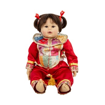 Große Babypuppe 'Chinesisches Mädchen', 20. Jh.