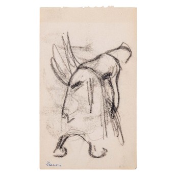 NAUEN, Heinrich, ATTRIBUIERT (H. N.: 1880-1940), study &quot;Reisigsammlerin&quot;,