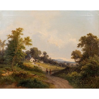 BARBARINI, Franz, ATTRIBUIERT (1804-1873), 'Landschaft in Österreich, wohl Tirol',