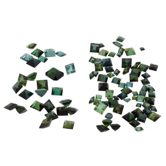 Konvolut fac. grüne Turmaline von zus. ca. 61 ct,