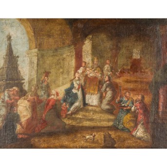 SOUTH GERMAN ARTIST OF THE 18th CENTURY, 'Presentation of Jesus in the Temple',