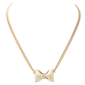 Collier 'Schleife' mit 5 Brillanten