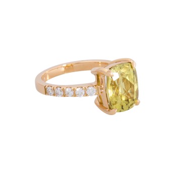 Feiner Ring mit Chrysoberyll ca. 5,7 ct