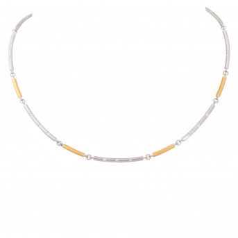 Necklace with 15 diamonds