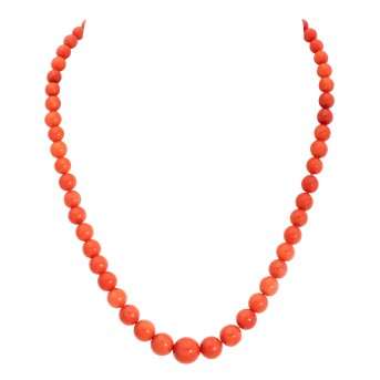 Collier, 59 Sardegna Korallenkugeln