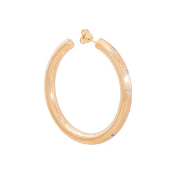 Creole (single piece) with 6 diamonds,