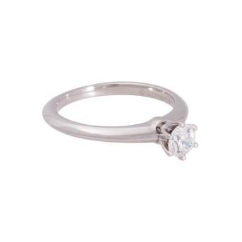 TIFFANY & CO. Solitaire ring with brilliant-cut diamond 0.34 ct 