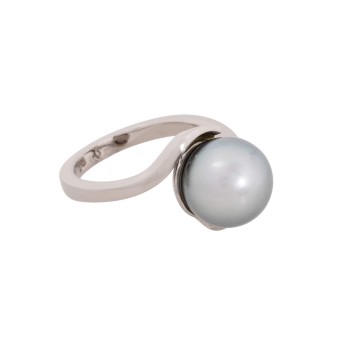 Ring mit grauer Perle,