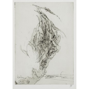 JANSSEN, HORST (1929-1995), &quot;halloooo, Elbruf Griffelkunst&quot;,