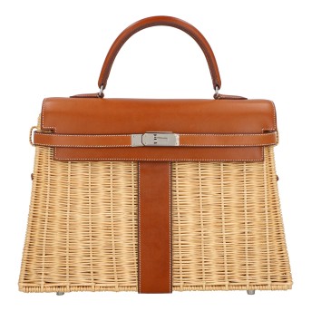 HERMÈS HERMÈS Handtasche 'KELLY BAG PICNIC 35'.