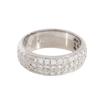 Ring with diamonds totaling approx. 0.58 ct, 