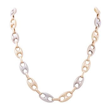 Marina-Kette, abwechselnd gelbe und weiße Ösen,