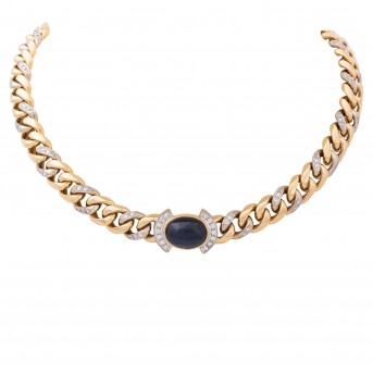 Panzerkette mit 140 Brillanten,