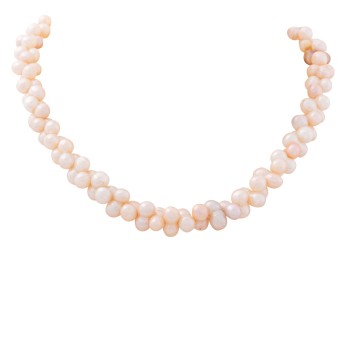 Collier aus 71 Zwillingsperlen,