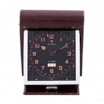 JAEGER LECOULTRE JAEGER LECULTRE Ados 8 Days Vollkalender Reiseuhr ca. 1930´er.