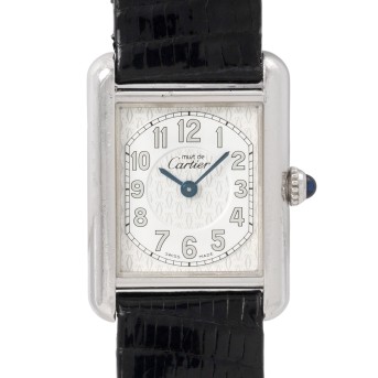 CARTIER must de Tank Ref 2416 wristwatch. 