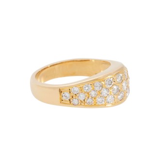Ring with diamonds totaling approx. 1.1 ct, 