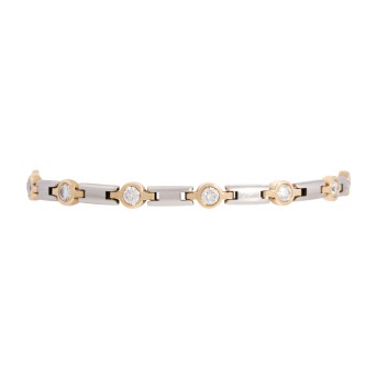 Bracelet with 13 brilliant-cut diamonds totaling approx. 2.0 ct, 