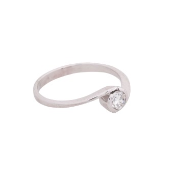 Ring mit Brillant ca. 0,25 ct,