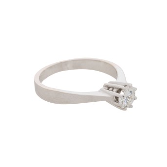 Solitaire ring with brilliant-cut diamond 0.50 ct, 