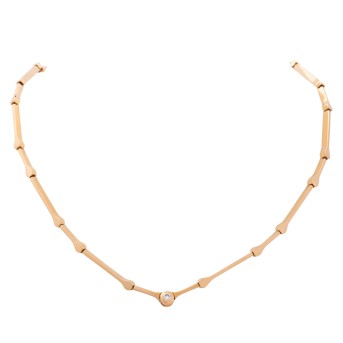 Collier aus 'Stäbchen' mit Brillant,