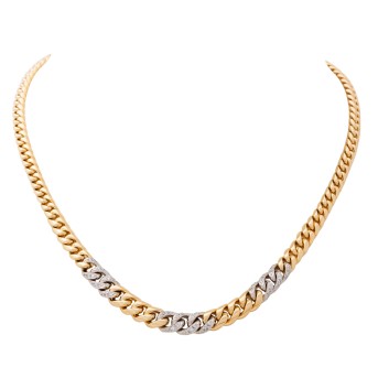 Panzerkette mit 54 Brillanten,