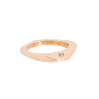 Ring with 2 diamonds,