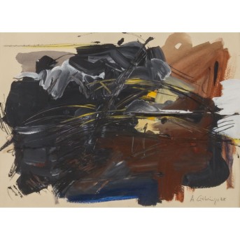 GÖHRINGER, ARMIN (1954), 'Abstrakte Komposition', 1988,