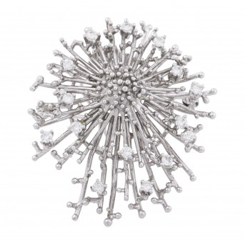 Brosche/Anhänger mit 15 Brillanten