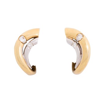 Paar Ohrstecker mit 4 Brillanten,