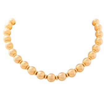 Kugelkette mit 29 Zwischenösen auf Fuchsschwanzkette,