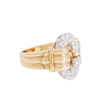 WEMPE WEMPE Ring 'Schließe' mit 26 Brillanten,