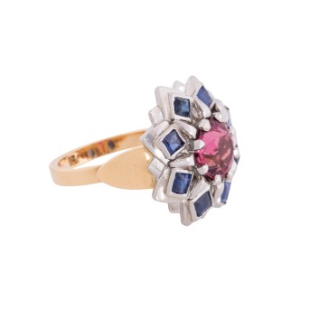 Ring mit rotem Turmalin,