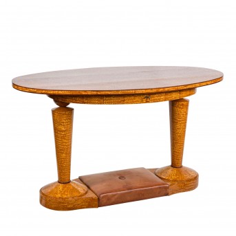 OVALER BIEDERMEIERSCHREIBTISCH NACH EINEM ENTWURF VON JOSEF DANHAUSER,