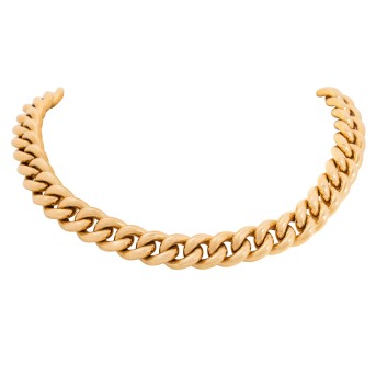 Necklace with 4 sapphire cabochons,