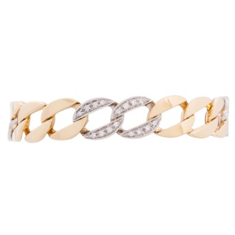 JACOBI JACOBI Panzerarmband mit 48 Brillanten,