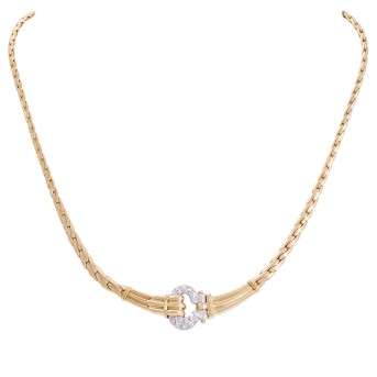 Necklace with 26 brilliant-cut diamonds,
